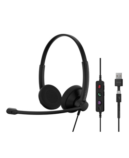 Epos Impact 100 MS USB-C-A svart stereo headset