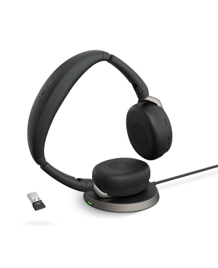 Jabra Evolve2 65 Flex UC link380 USB-A wlc stereo headset