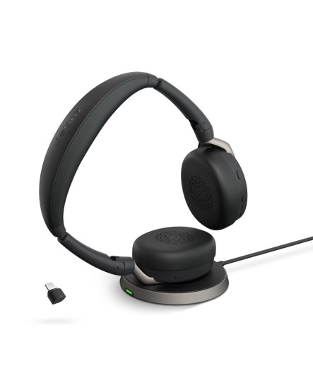 Jabra Evolve2 65 Flex MS link380 USB-C wlc stereo headset