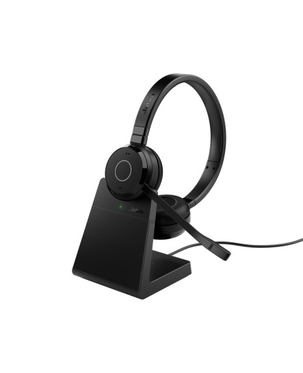 Jabra Evolve 65 TE Link 390a laddställ MS stereo headset