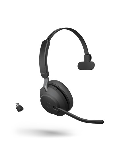 Jabra Evolve2 65 UC USB-C svart mono headset