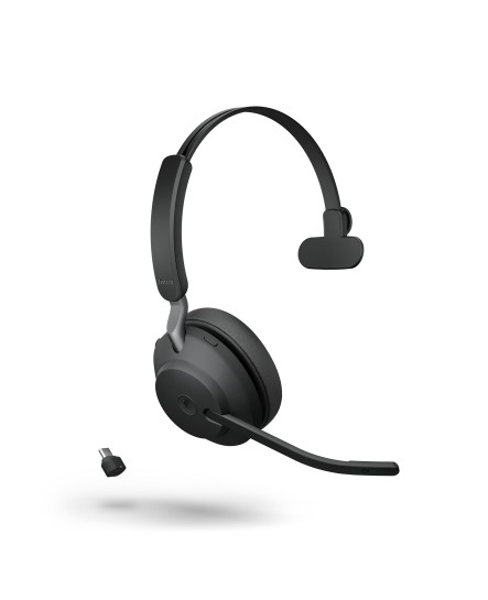 Jabra Evolve2 65 MS USB-C svart mono headset