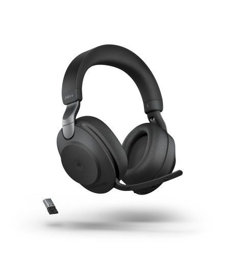 Jabra Evolve2 85 MS inklusive laddställ 3,5 mm USB-A svart stereo headset