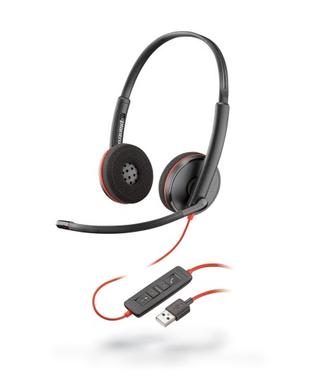 Poly C3220 BlackWire USB-A/USB-C stereo headset