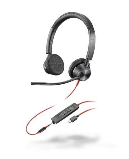 Poly BlackWire BW3325C USB-C stereo headset