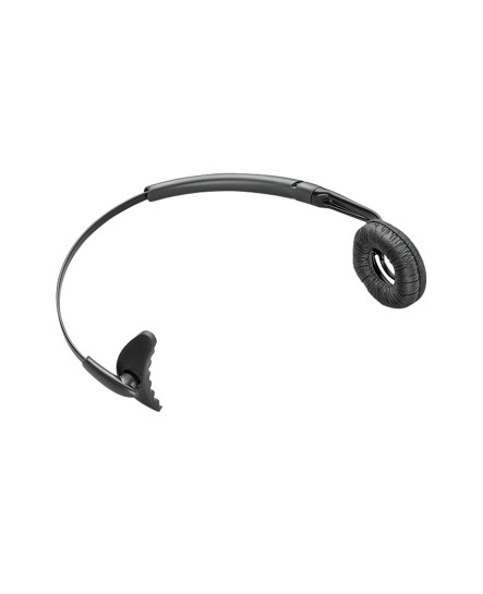 Poly huvudbåge med öronkudde i konstläder CS/C/AWH