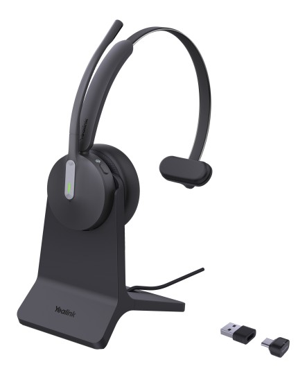 Yealink BH70 Teams trådlöst Bluetooth USB-C USB-A svart mono headset