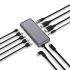 Unisynk USB-C grå 1 till 10 portars dockningshub