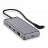 Unisynk USB-C grå 1 till 10 portars dockningshub