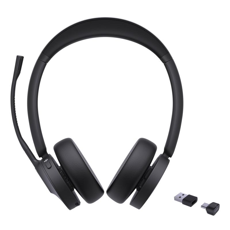 Yealink BH70 Dual Teams trådlöst Bluetooth USB-C USB-A svart stereo headset