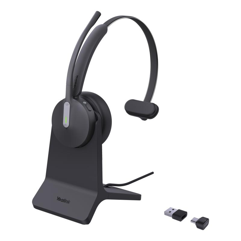 Yealink BH70 Teams trådlöst Bluetooth USB-C USB-A svart mono headset